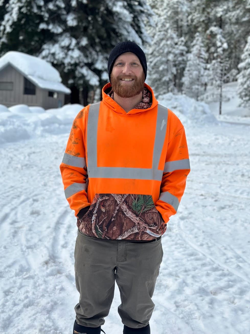 Daniel Elliott with his partner